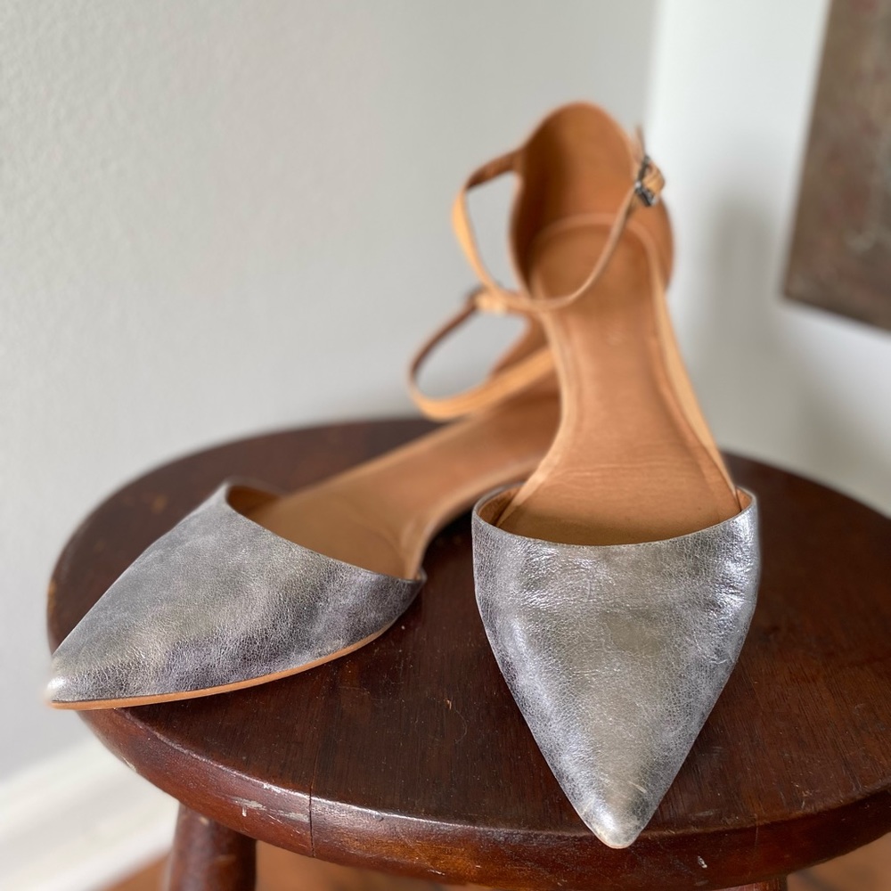 Madewell D’Orsay Flats with Ankle Strap 7.5